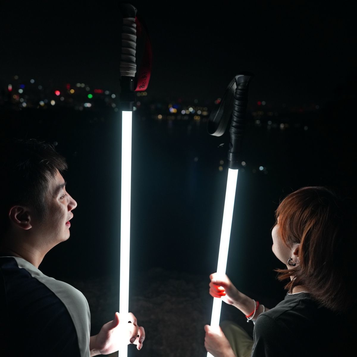 Lighting hiking stick teemdrop