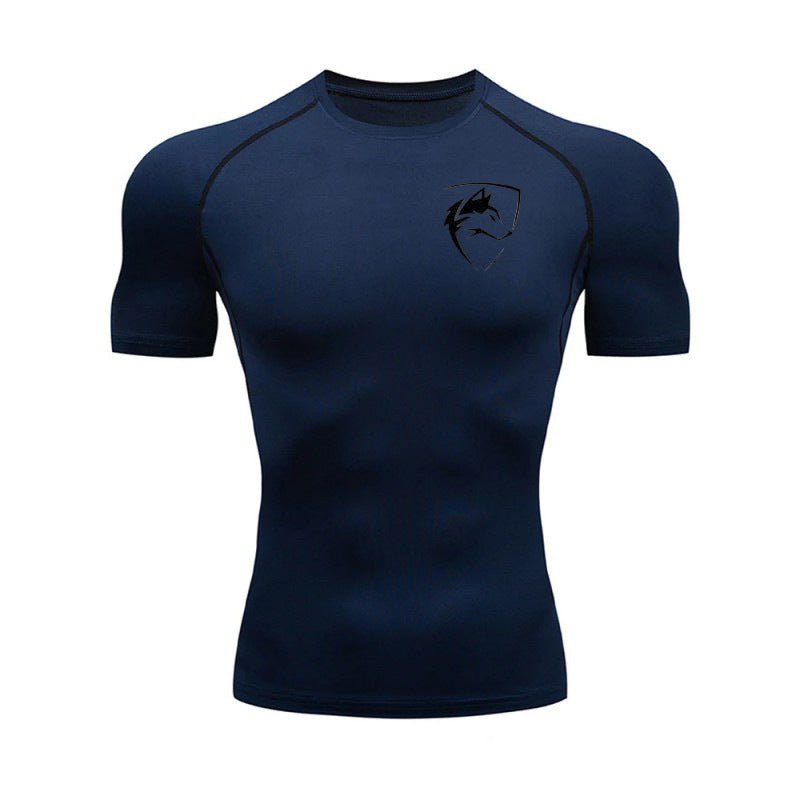 Men?s Compression Running T-Shirt Quick Dry Slim Fit Short Sleeve Gym Sportswear teemdrop