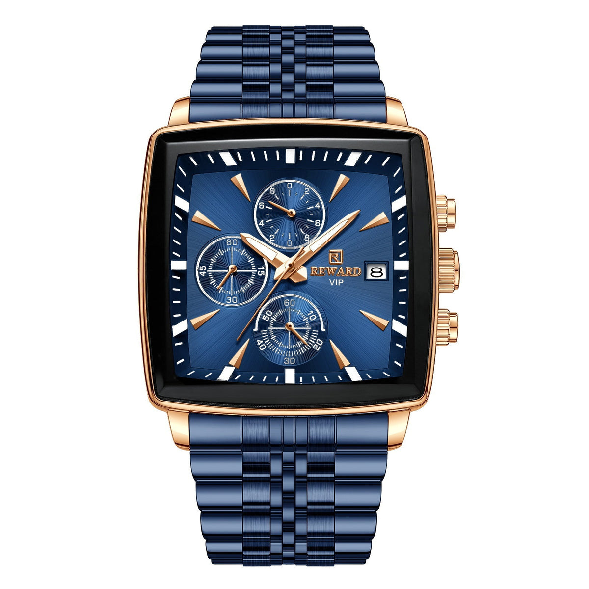Men's watch with multi-function chronograph teemdrop