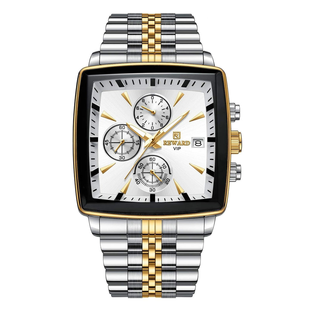 Men's watch with multi-function chronograph teemdrop