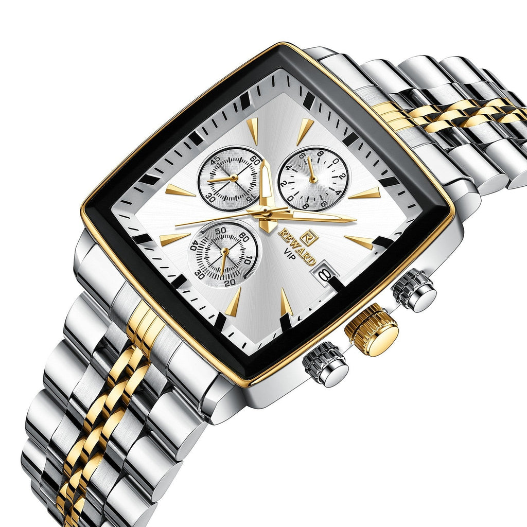 Men's watch with multi-function chronograph teemdrop