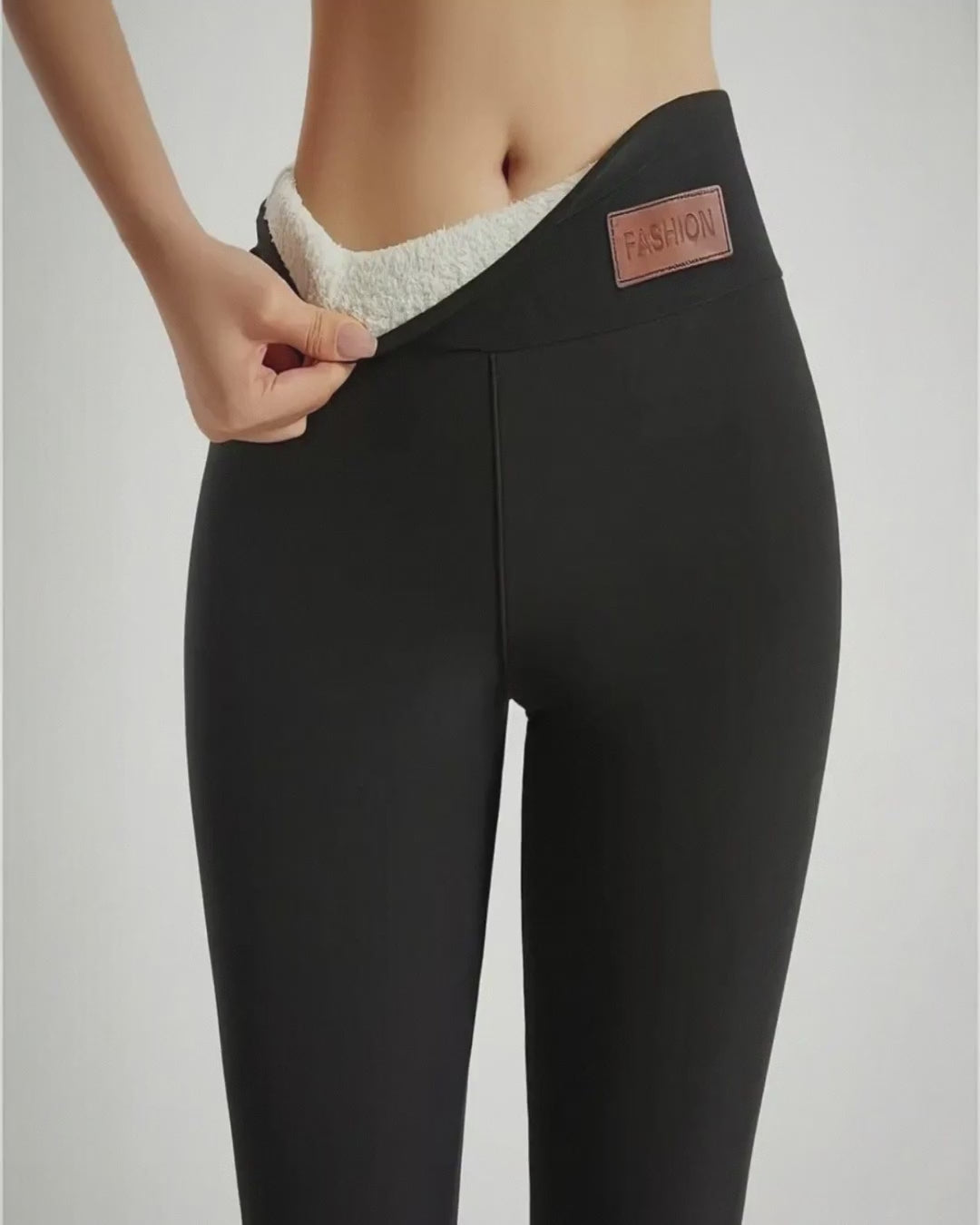 Women's Winter Fleece-Lined High-Waisted Thermal Tummy Control Leggings