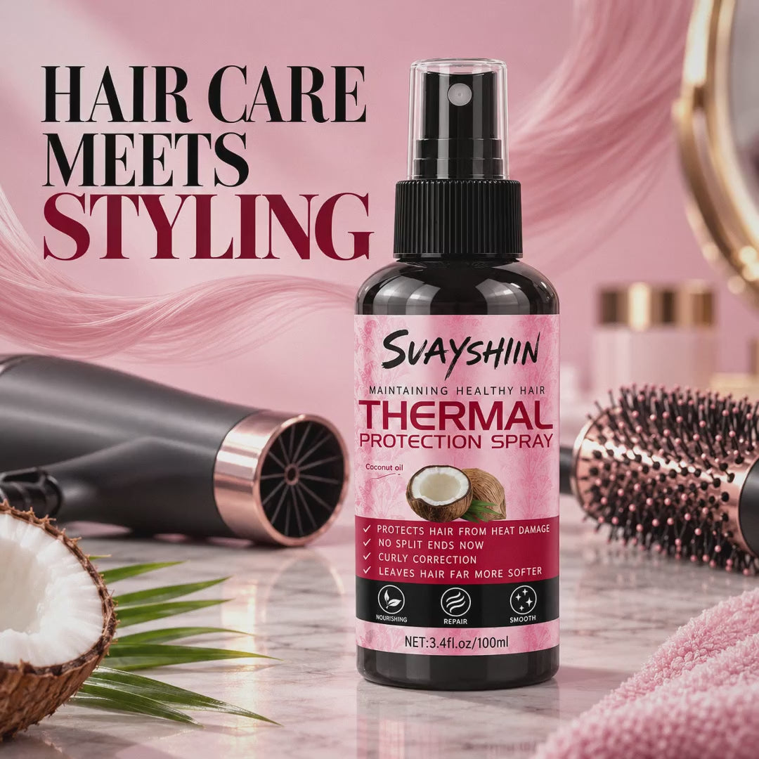Coconut oil heat protection spray