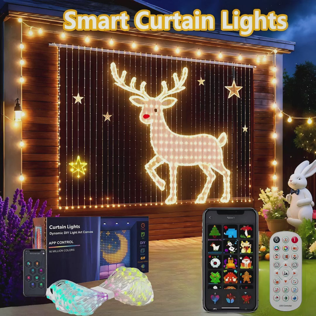 Smart curtain lamp DIY decorative chandelier