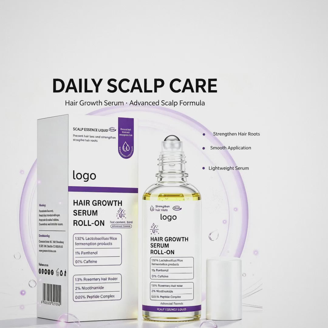 Rosemary Scalp Nourishment Roll-On Essence for Gentle Hair Care