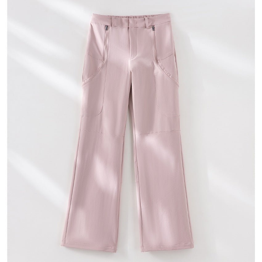 Women's Two-Piece Tracksuit with Hooded Jacket and Straight-Leg Pants teemdrop