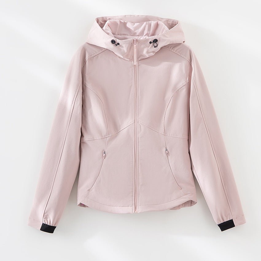 Women's Two-Piece Tracksuit with Hooded Jacket and Straight-Leg Pants teemdrop